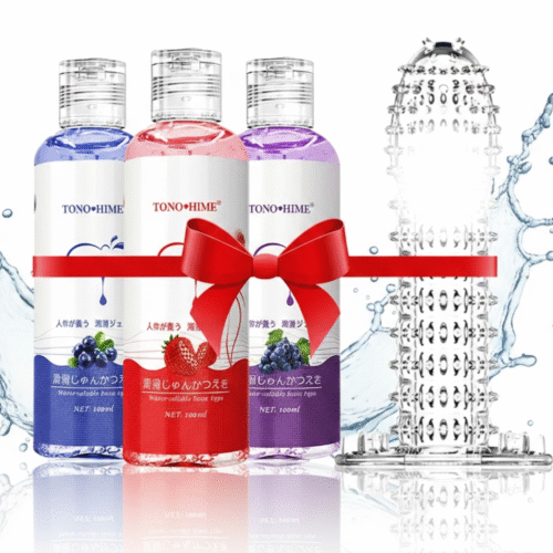 TONO HIME Strawberry, Blueberry, Grape  + Magic Con*dom Combo