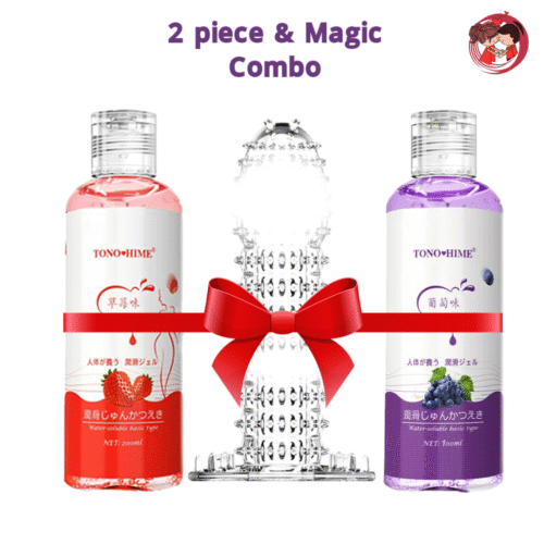 TONO HIME Strawberry,  Grape + Magic Con*dom Combo